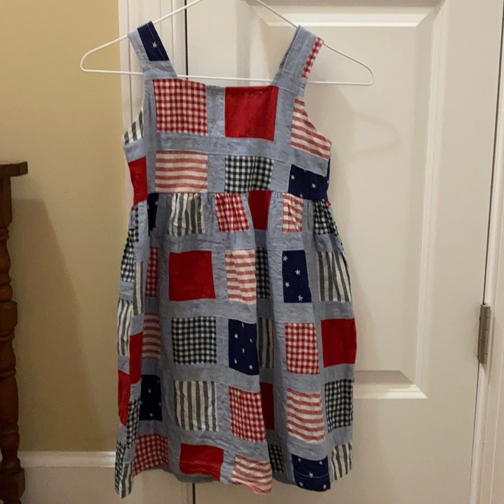 CWD Red, White and Blue Check Dress